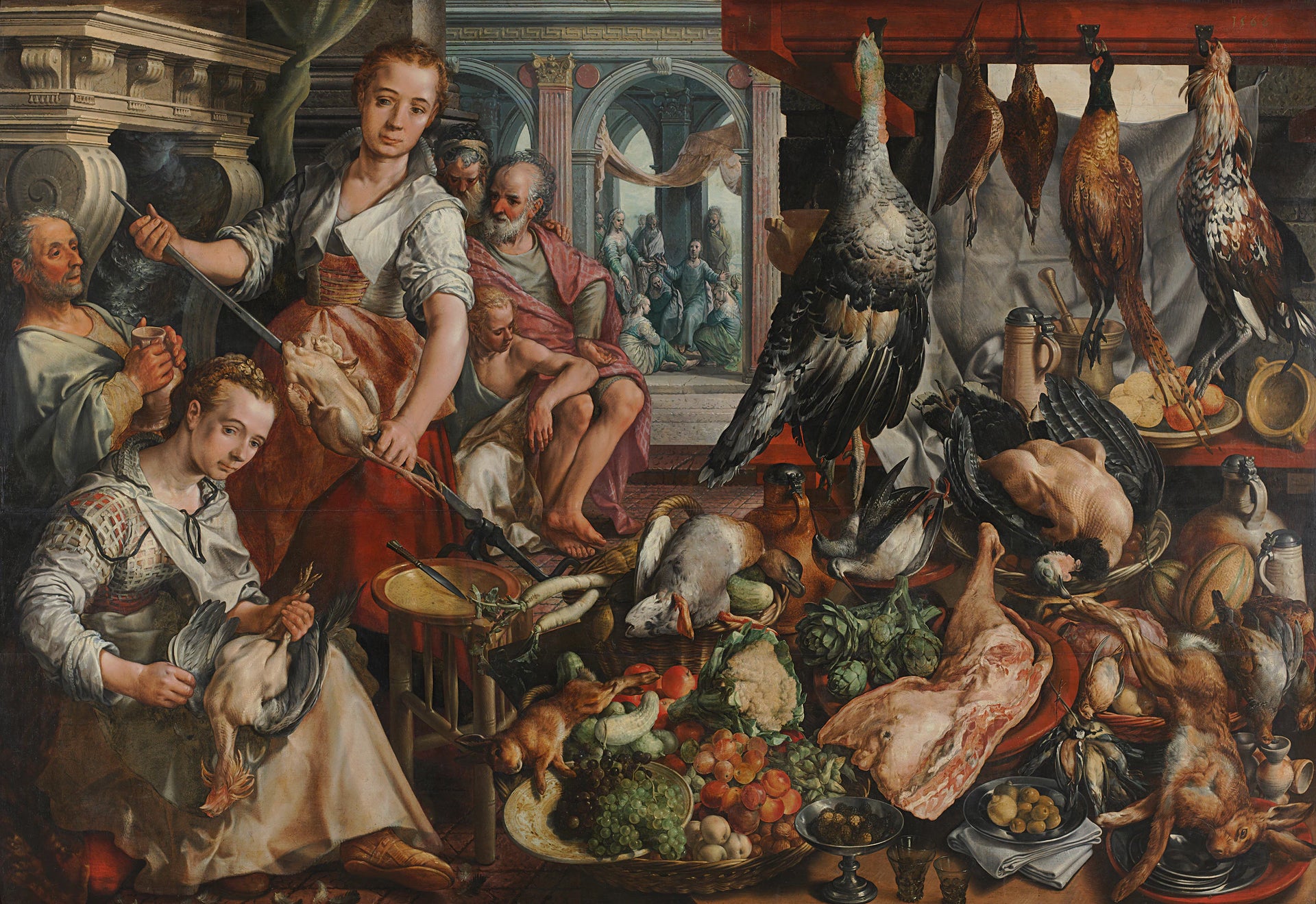 La cuisine bien équipée - Joachim Bueckelaer