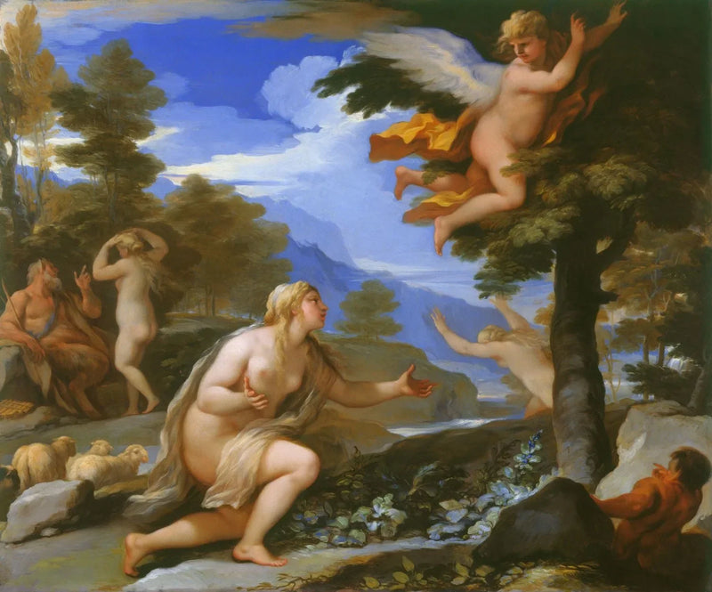 Cupido che abbandona Psiche - Luca Giordano