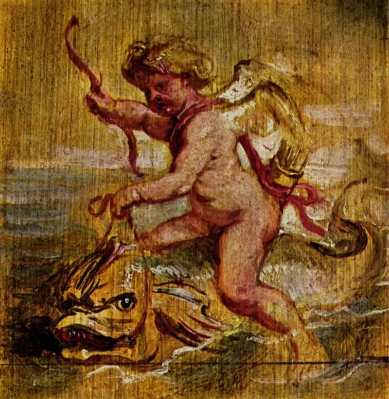 Cupidon che cavalca un delfino - Peter Paul Rubens