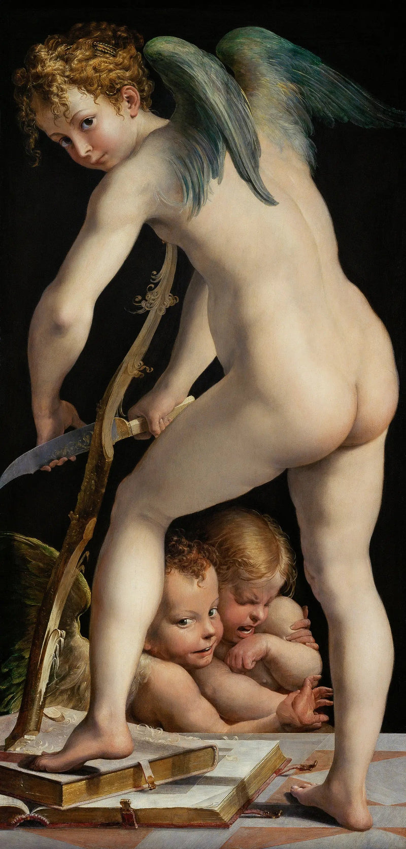 Cupidon fabbricante il suo arco - Parmigianino