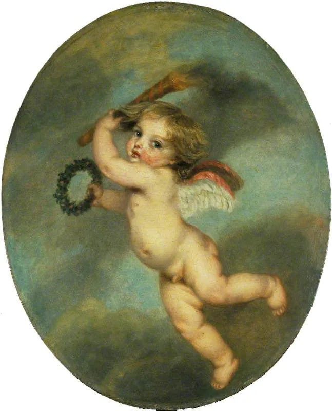 Cupido volante con una torcia - Jean-Baptiste Greuze