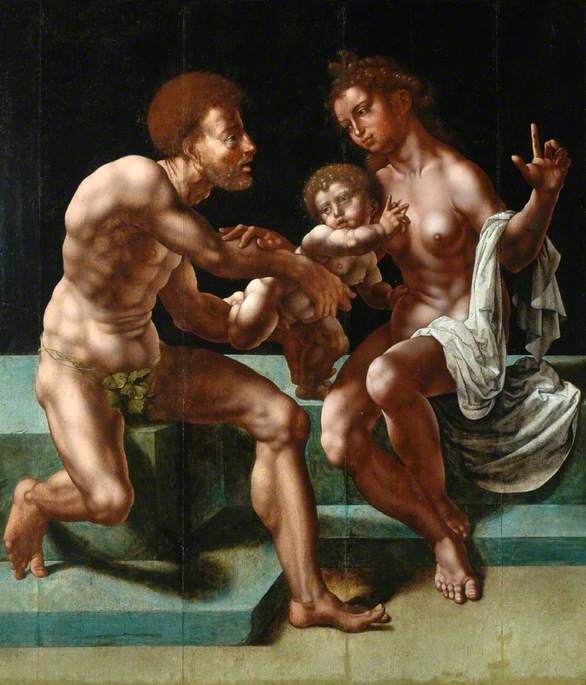Cybèle implora Saturno di risparmiare il suo bambino - Jan Gossaert