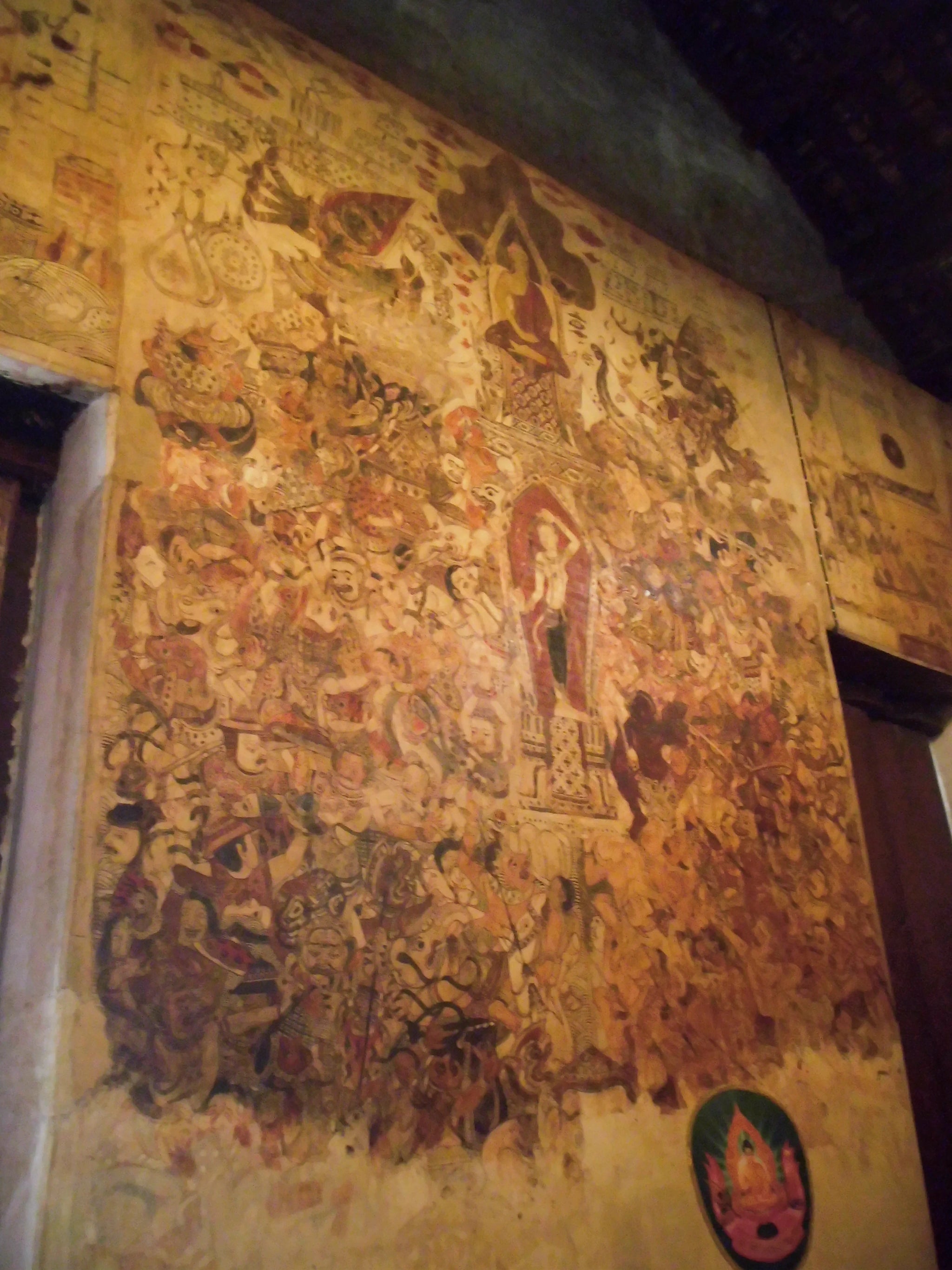 Cycle mural de Wat Ko Kaeo Suttharam, scène 16, Artiste siamois anonyme, époque d'Ayutthaya tardive