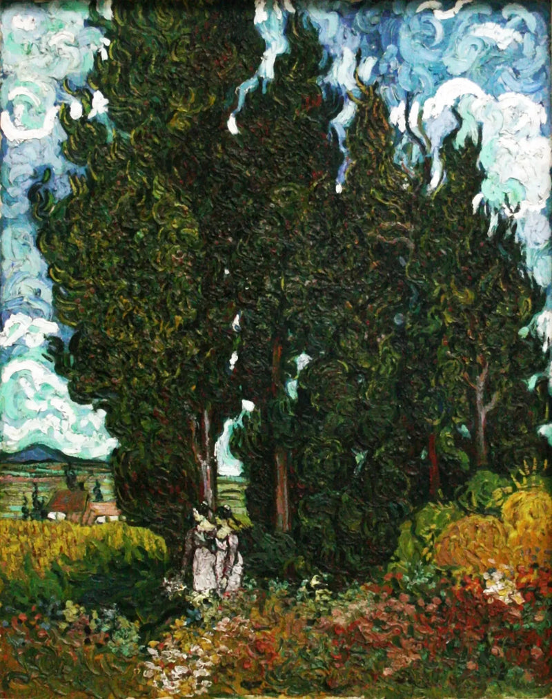 Cipressi a due figure - Vincent van Gogh