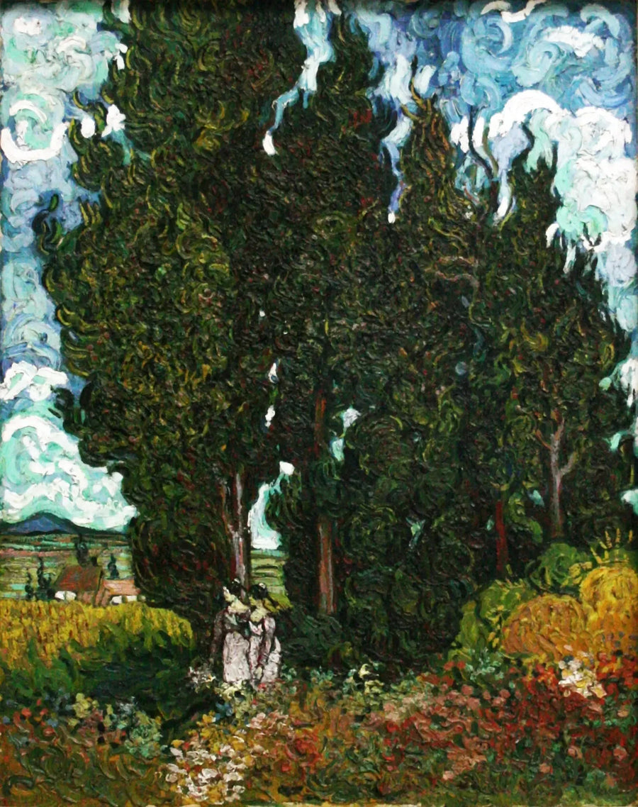 Cipressi a due figure - Vincent van Gogh