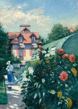 Dalie, Giardino del Petit Gennevilliers - Gustave Caillebotte