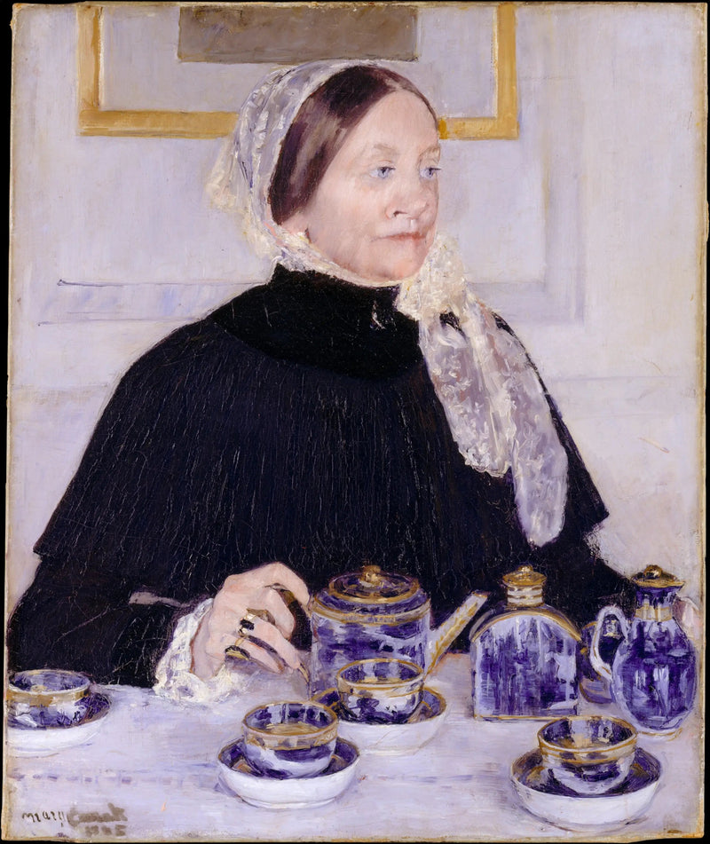 Donna al suo tavolo da tè - Mary Cassatt