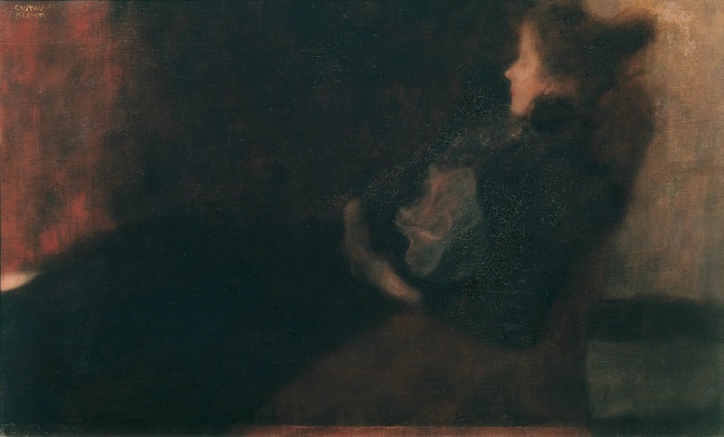 Dama accanto al camino (Dame am Kamin) - Gustav Klimt