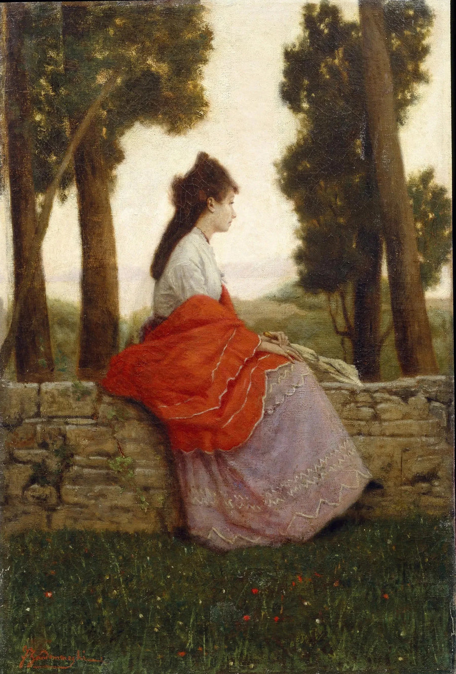Donna nel parco - Federico Zandomeneghi
