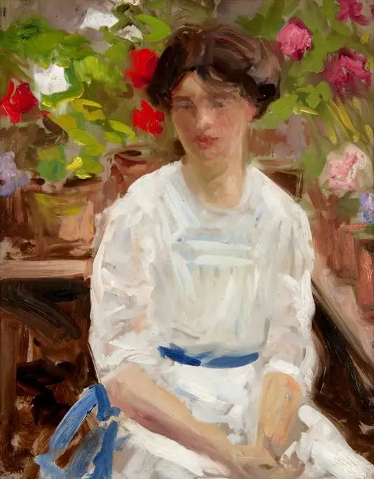 Donna in bianco - Francis Cadell