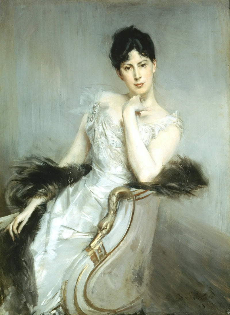 Donna in abito bianco - Giovanni Boldini
