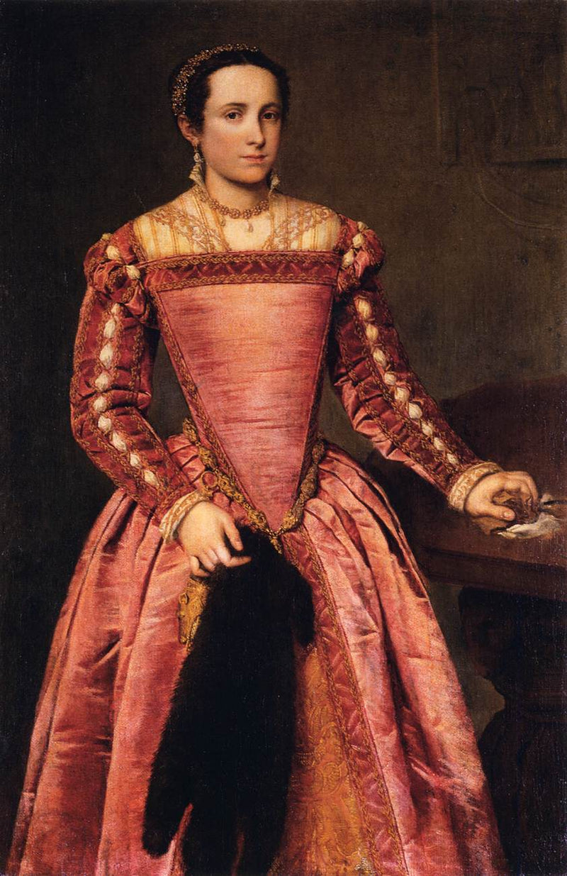 Donna in abito rosso - Giovanni Battista Moroni