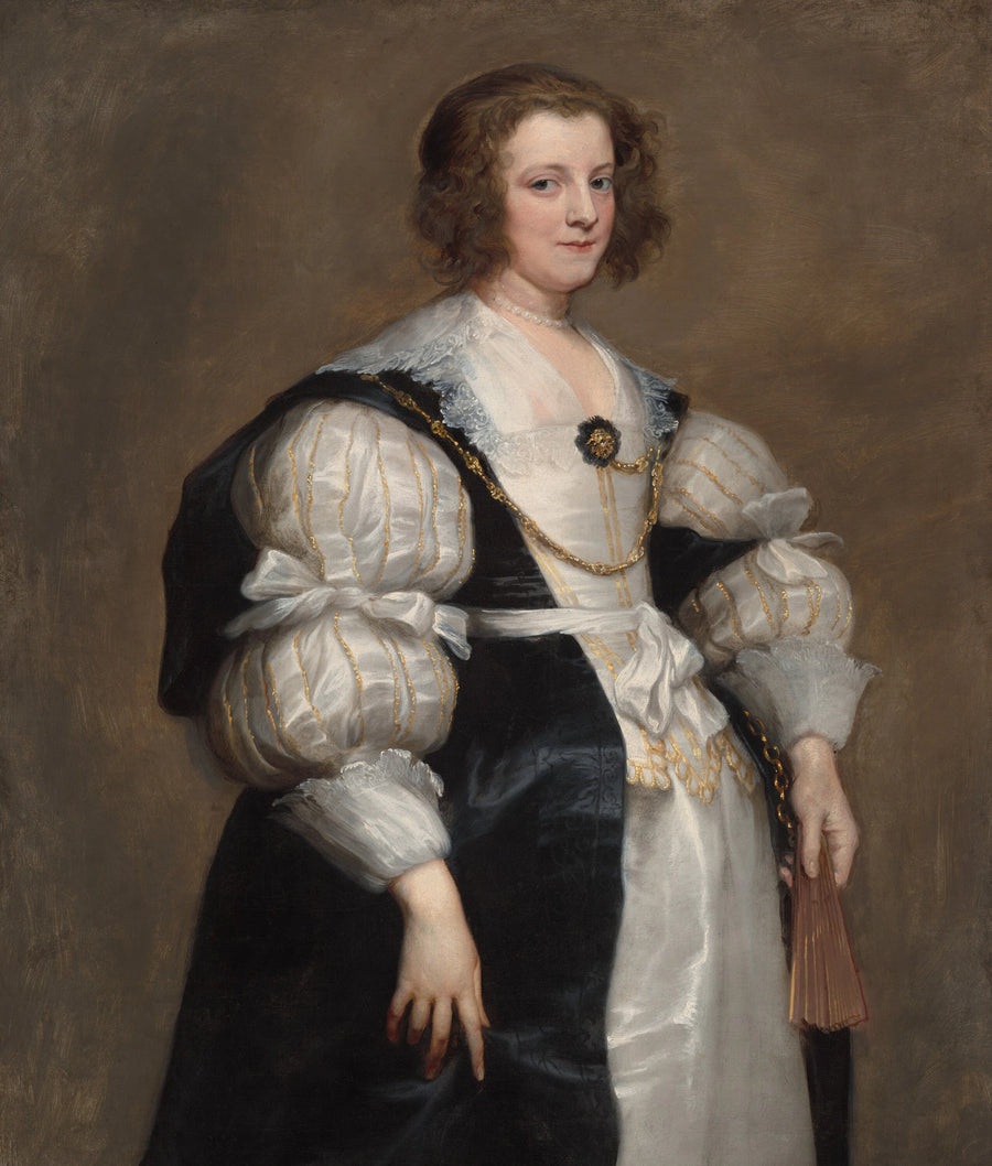 Dame à l'éventail - Sir Anthony van Dyck