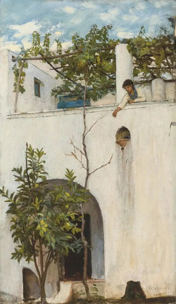 Dame su un balcone, Capri - John William Waterhouse