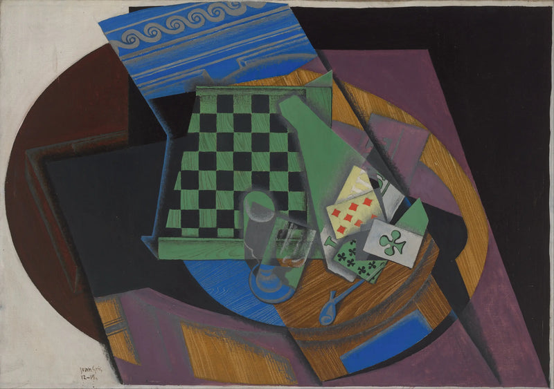 Damier e carte da gioco - Juan Gris