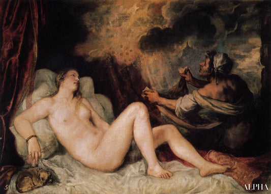 Danae avec une infirmière - Titien - Reproductions de tableaux et peintures haut de gamme