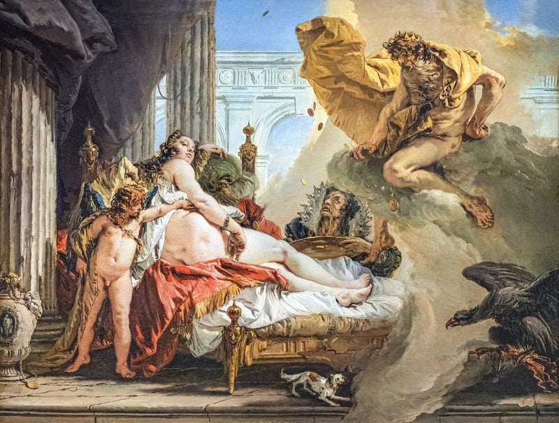 Danaé e Giove - Giovanni Battista Tiepolo