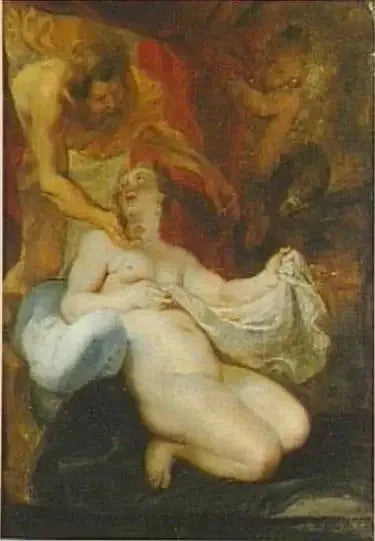 Danaé ricevendo Giove sotto le sembianze di una pioggia d'oro (Ovidio, Metamorfosi 4:611) - Peter Paul Rubens