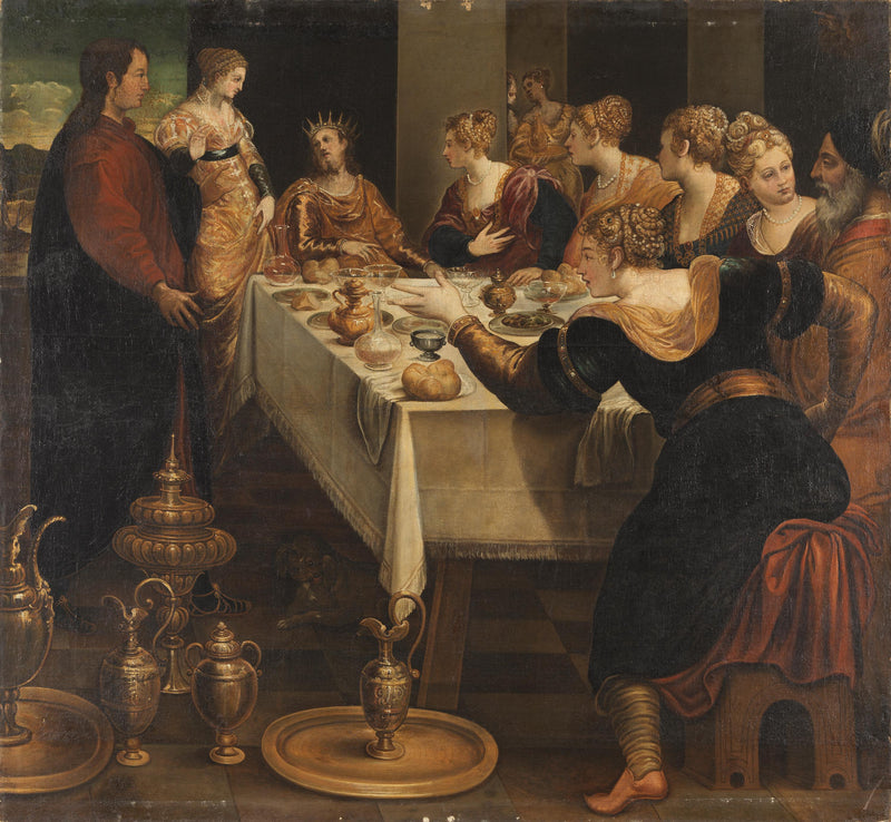 Daniel annuncia a Belsazar la fine del suo impero - Jacopo Tintoretto