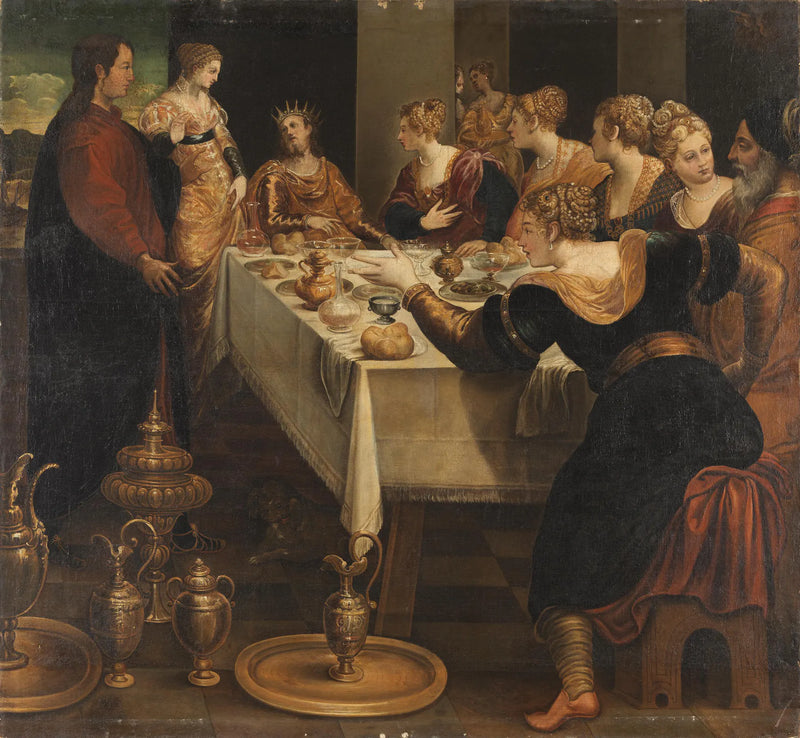 Daniel annuncia a Belsazar la fine del suo impero - Jacopo Tintoretto