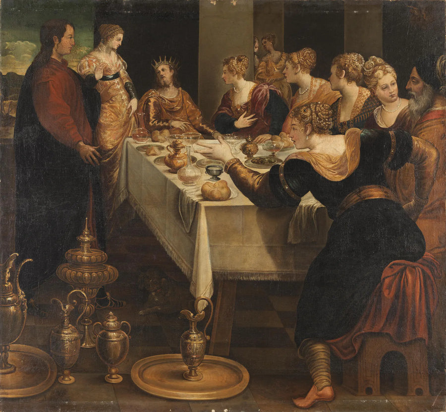 Daniel annuncia a Belsazar la fine del suo impero - Jacopo Tintoretto