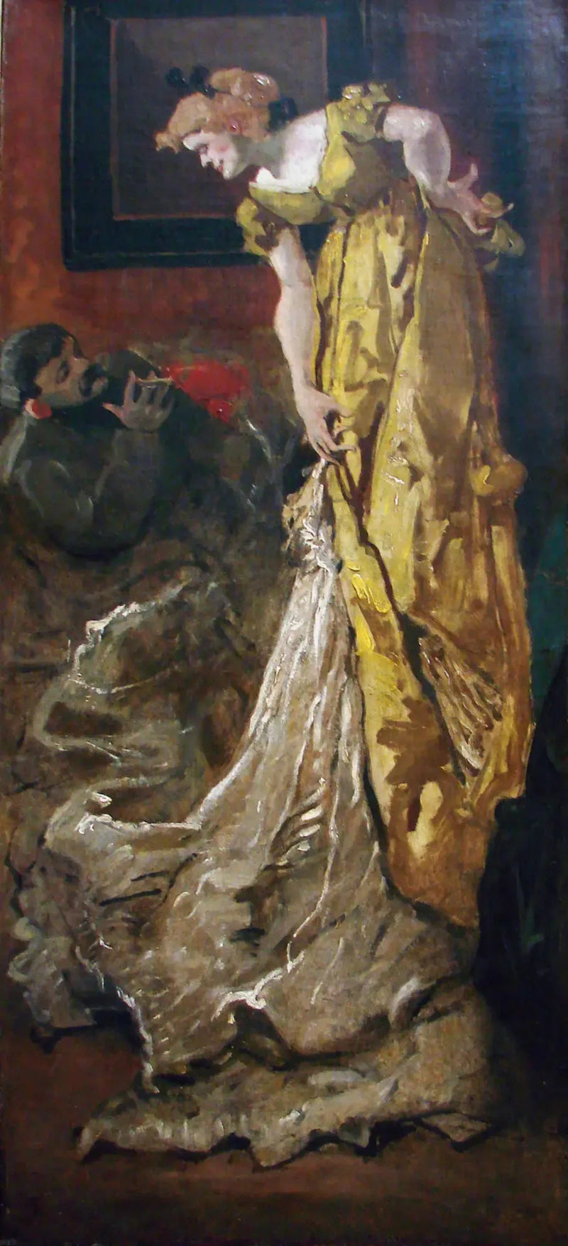 Nella bottega la posa del modello (dopo l'Atelier di Alfred Stevens) - Henri de Toulouse-Lautrec