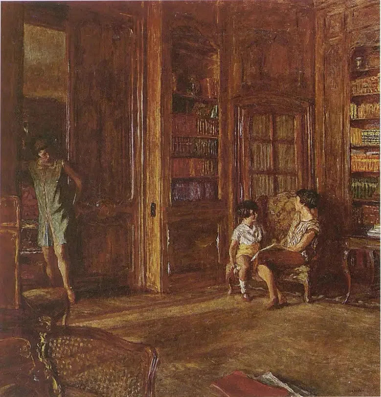 Nella biblioteca - Édouard Vuillard