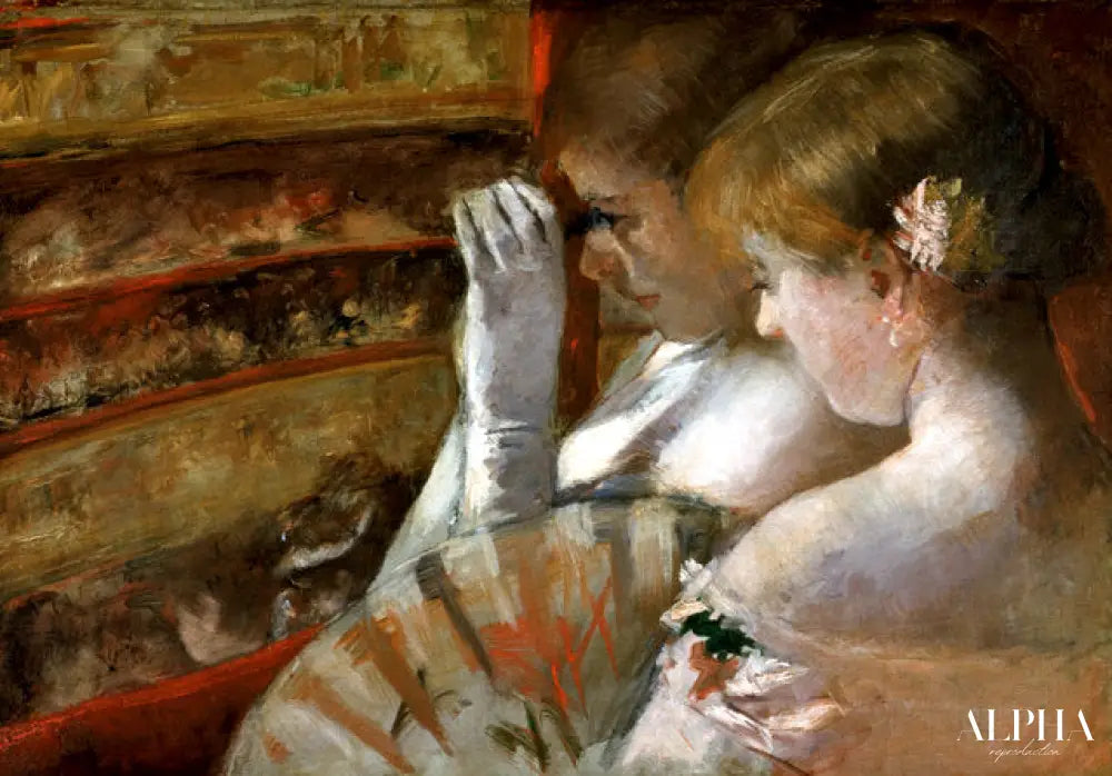 Dans la boîte - Mary Cassatt - Reproductions de tableaux et peintures haut de gamme