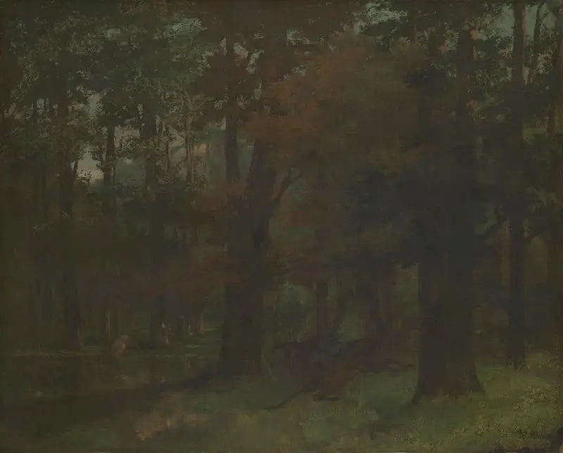 Nella foresta - Gustave Courbet