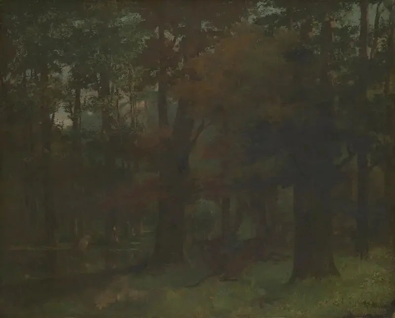 Nella foresta - Gustave Courbet