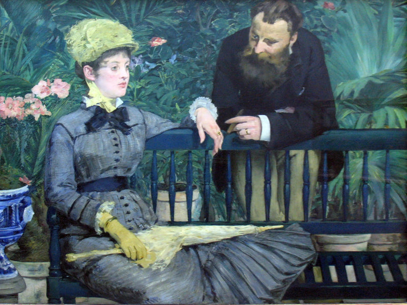 Nella serra - Édouard Manet