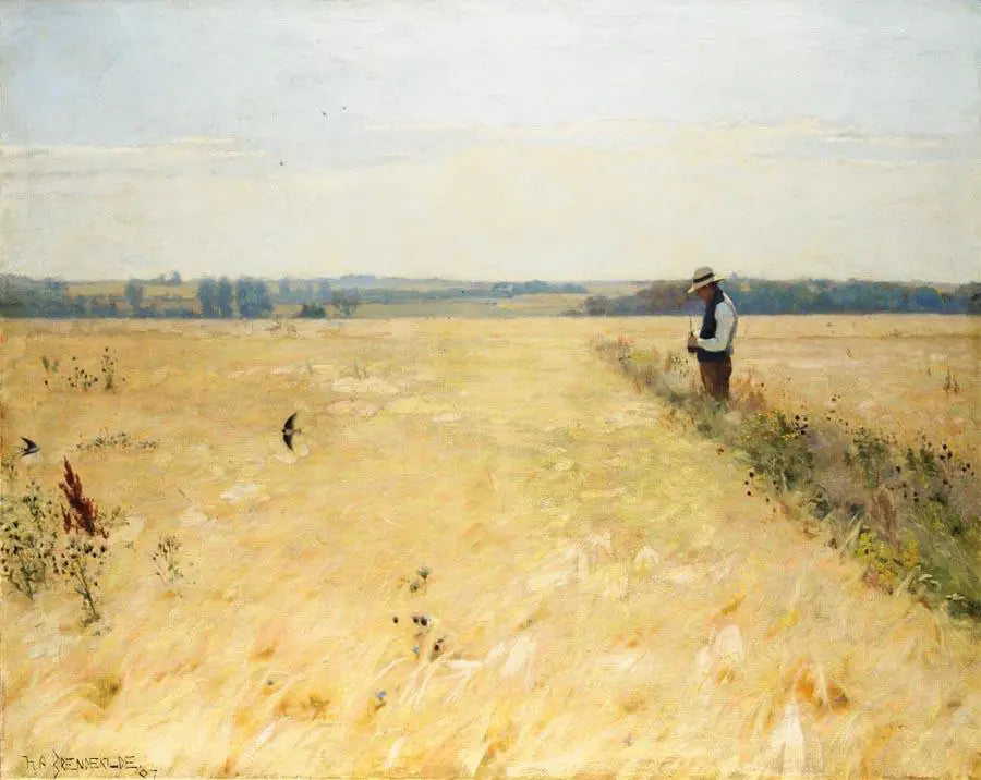 Dans le champ de maïs. - H. A. Brendekilde - Alpha Reproduction