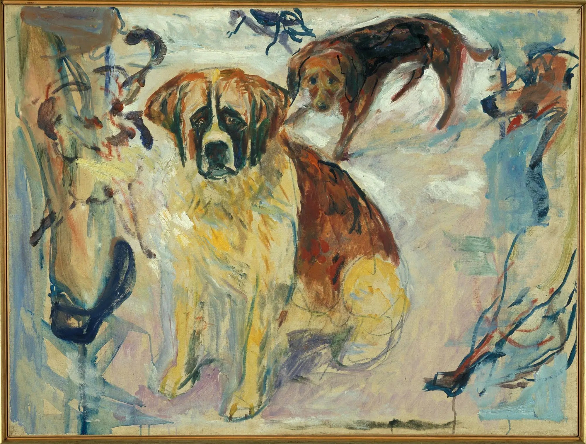 Reproduction du tableau « Dans le chenil - Edvard Munch » par Alpha Reproduction en peinture à l’huile