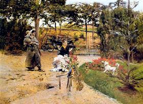 Nel giardino - Giovanni Boldini