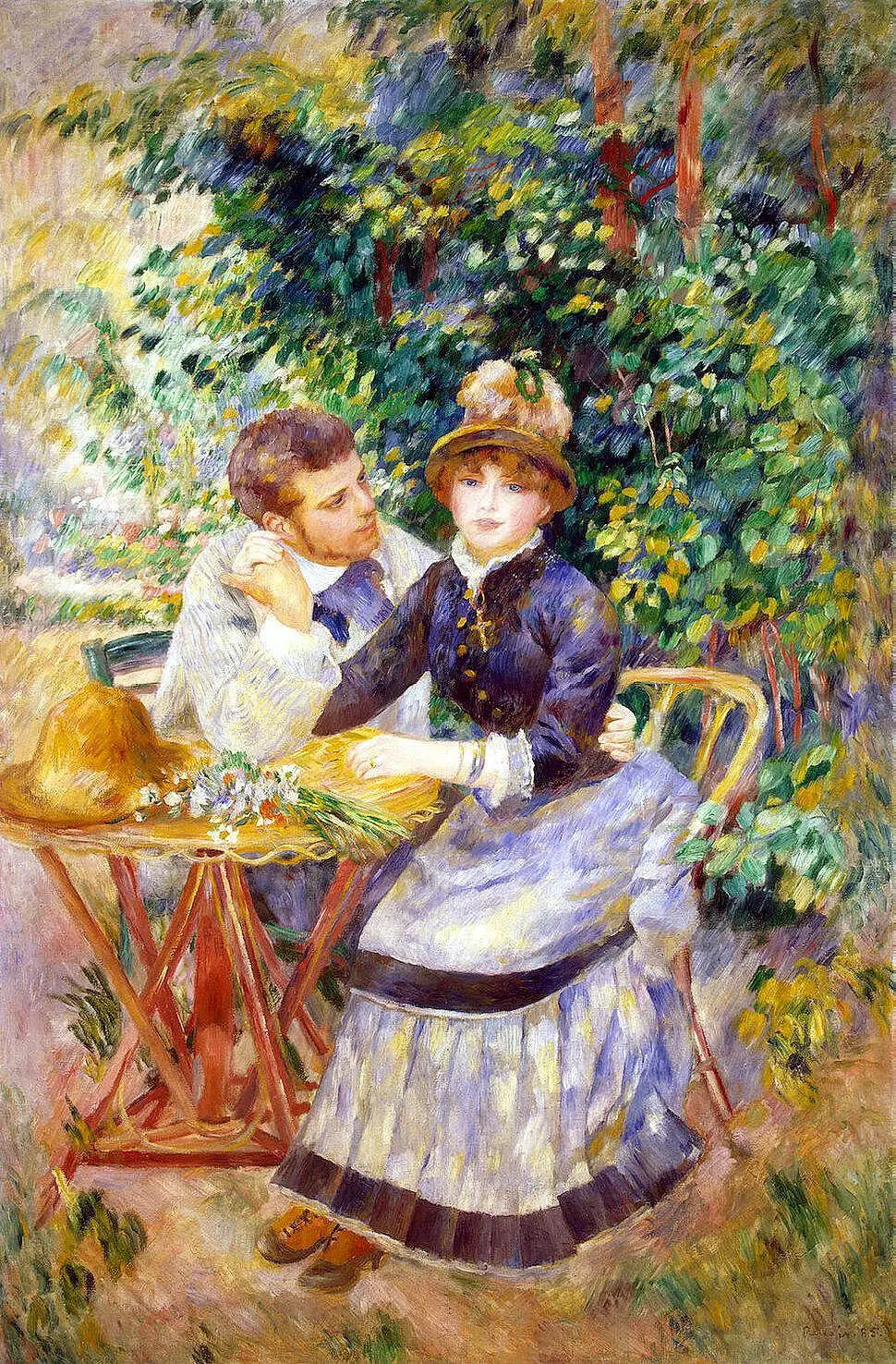 Dans le jardin - Pierre-Auguste Renoir image 1 tableau peint à l’huile sur toile