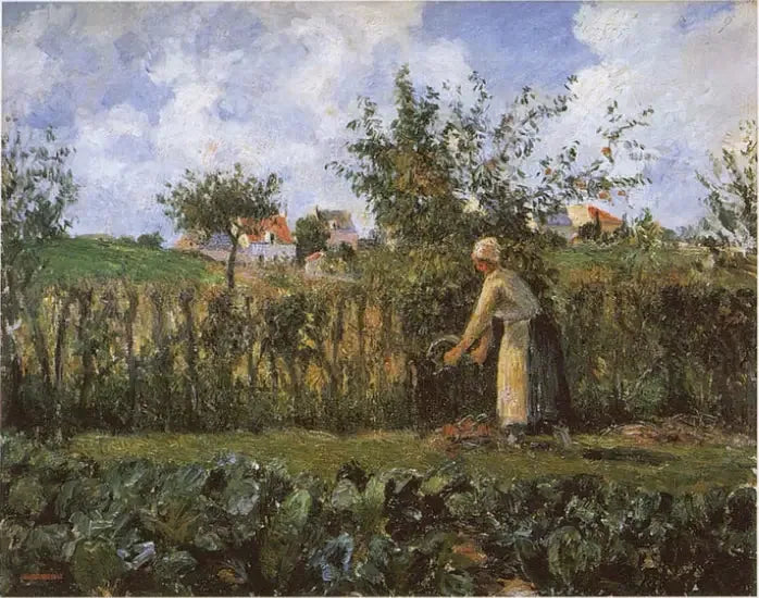 Nel giardino orticolo - Camille Pissarro