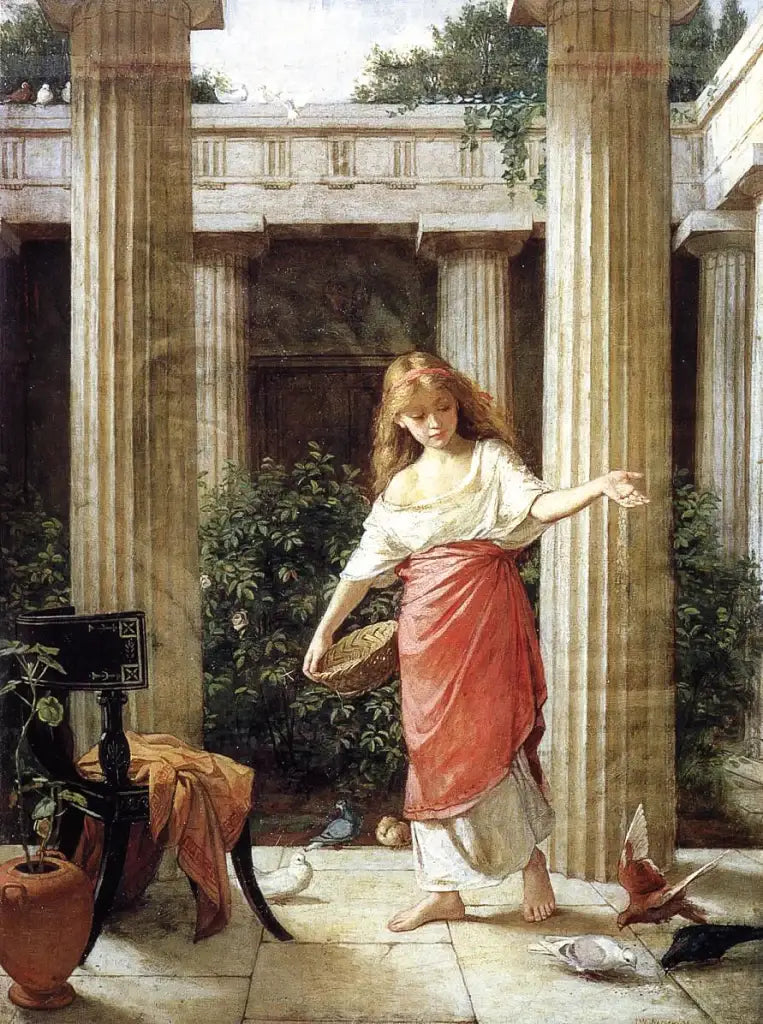 Nel peristilio - John William Waterhouse