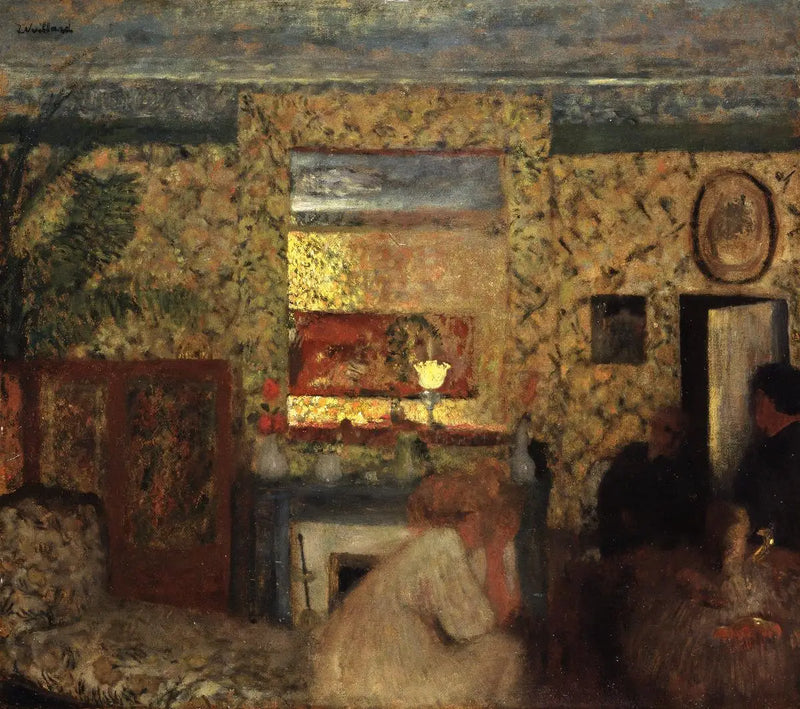 Nel Salone da Natanson a Villeneuve-sur-Yonne - Édouard Vuillard