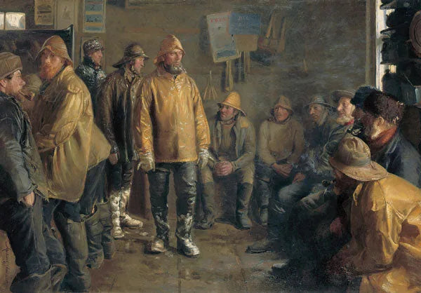 In un supermercato, in una giornata invernale in cui non si pesca - Michael Peter Ancher