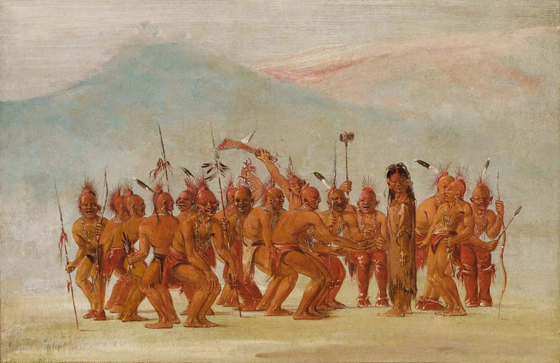 Danse au Berdash - George Catlin