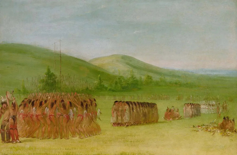 Danse de palla, Choctaw - George Catlin
