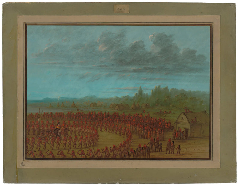 Danse di guerra dei Saukies - George Catlin