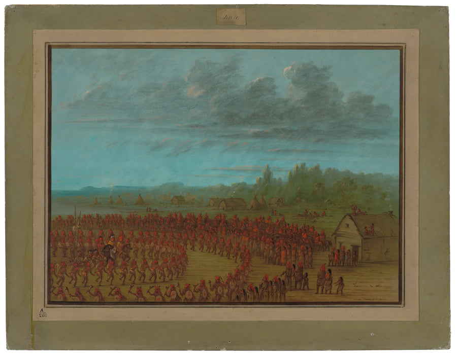 Danse di guerra dei Saukies - George Catlin