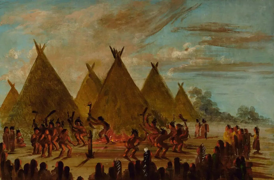 Danse de guerra, Sioux - George Catlin