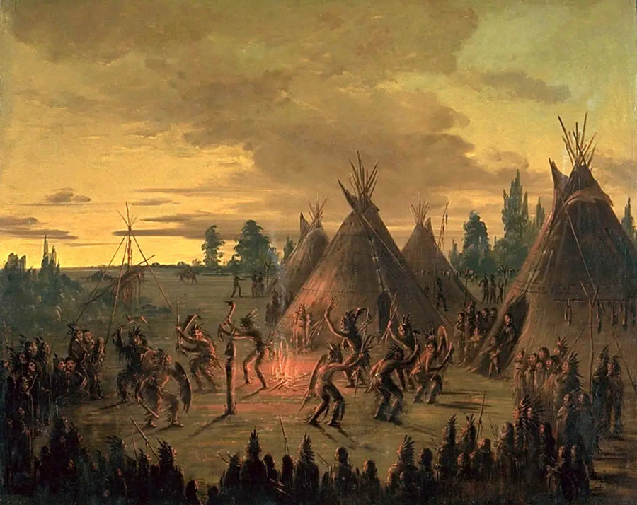 Danse de guerra, Sioux - George Catlin