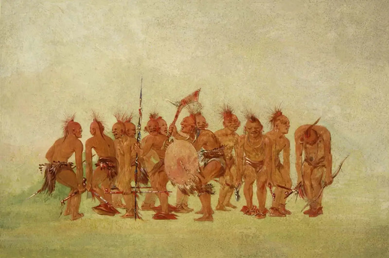Danse della mendicità, Sauk e Fox - George Catlin