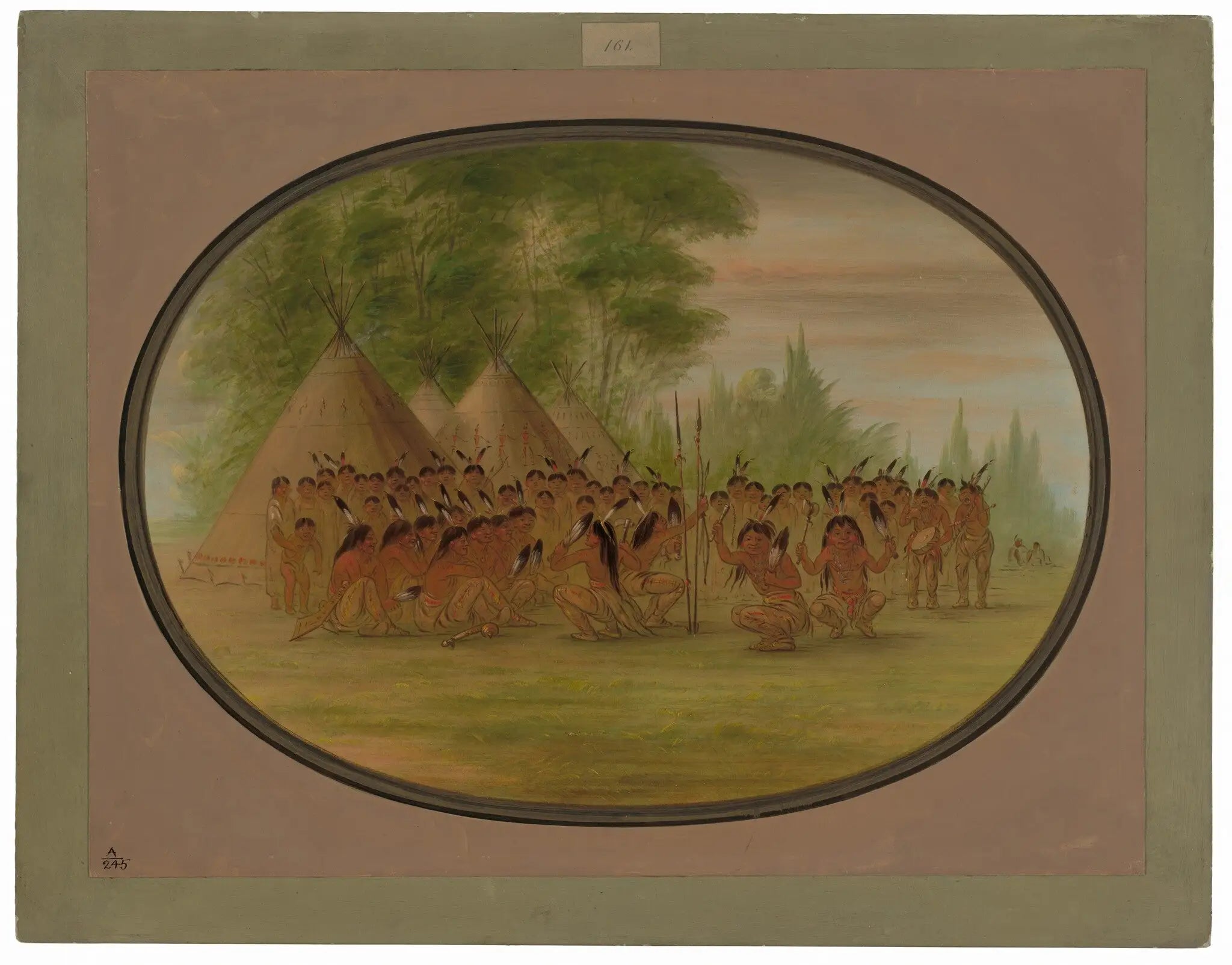 Danse de l’aigle - Choctaw - George Catlin - Alpha Reproduction