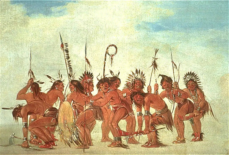 Danse des Braves a Fort Snelling - George Catlin