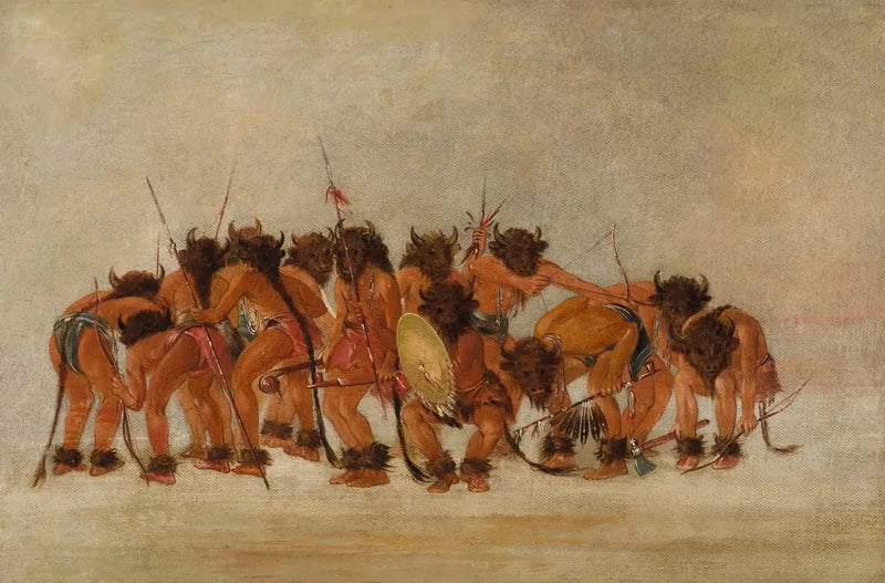 Danse del bufalo, Mandan - George Catlin