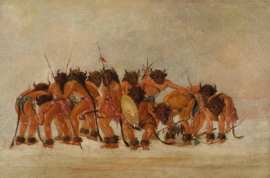 Danse del bufalo, Mandan - George Catlin